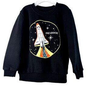Old Navy Black Unisex Space Sweatshirt Size: 4T